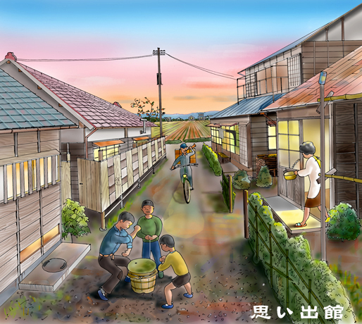 秋の路地裏の画像