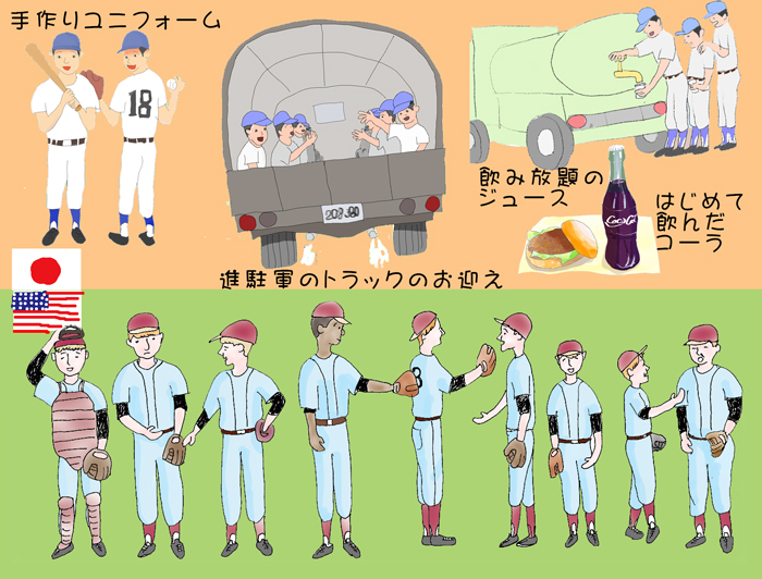 日米決戦　イラスト