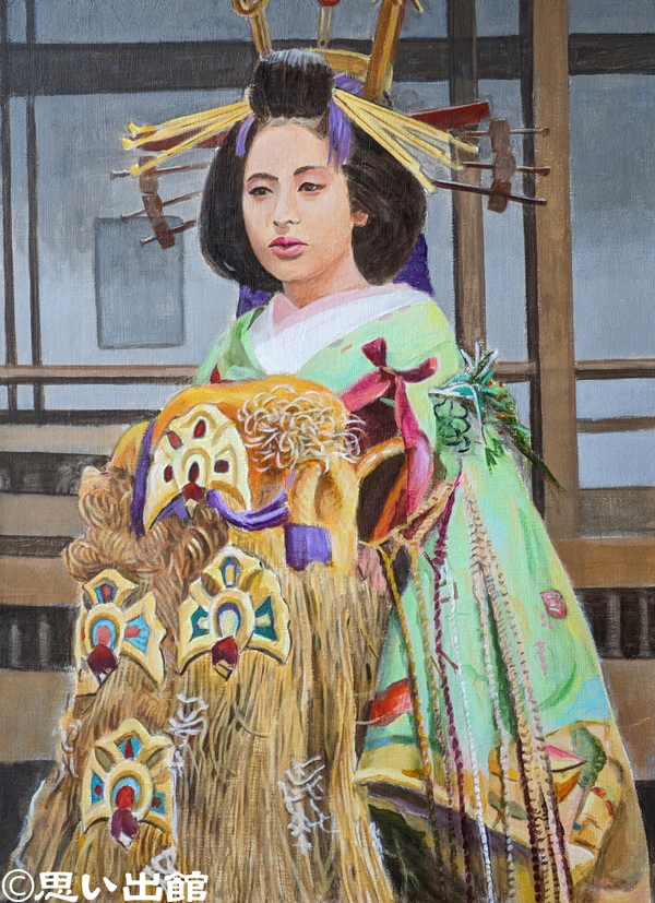 花魁　小紫　カラー化画像