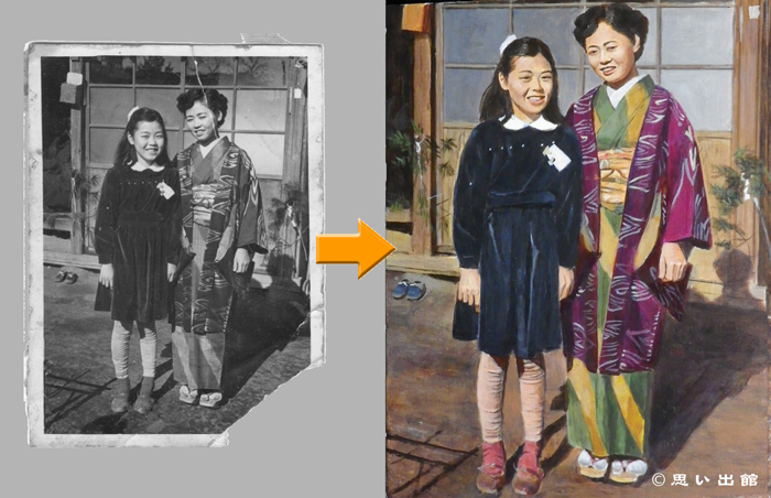 母姉をカラーに画像
