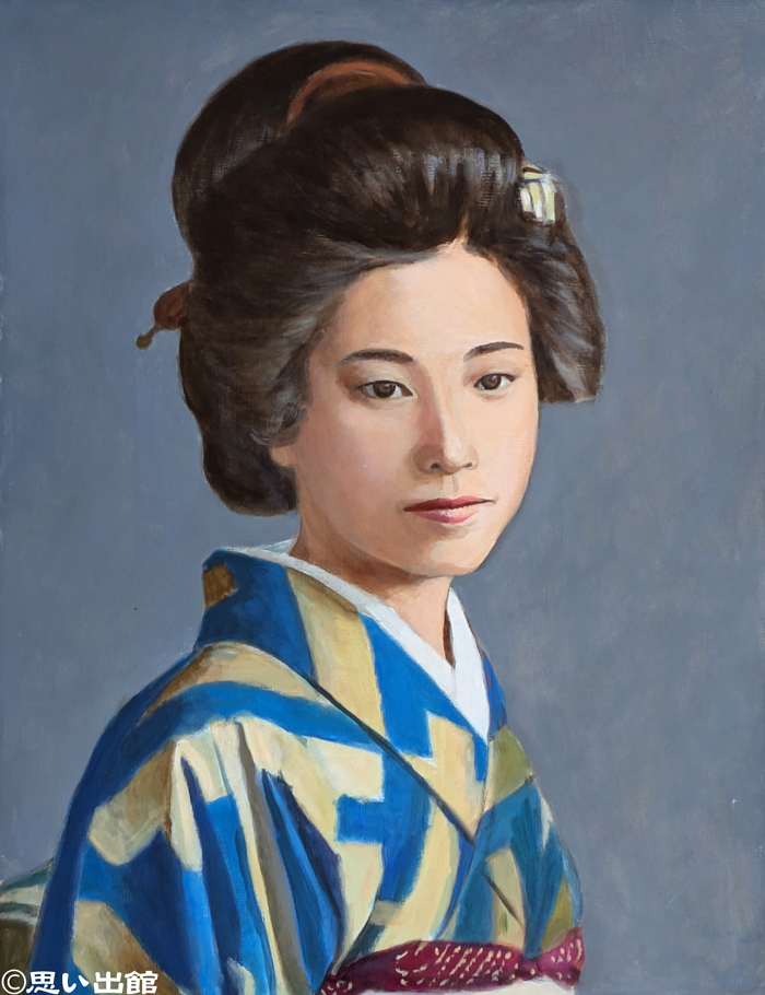 山崎富栄をカラーで描く